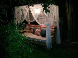 If you want to make a canopy for a day bed for lounging outdoor pat. 20 Diy Outdoor Bed Projects Ideas Balcony Garden Web