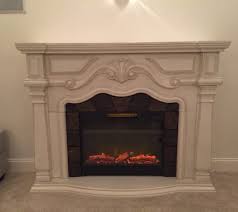 These electric fireplaces require a recess in the wall of the room you are placing them in. 62 Grand White Electric Fireplace Big Lots