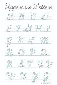 What does the cursive alphabet (upper and lowercase if there . Lettering Cursive Intro To American Cursive Script Alphabets In 2021