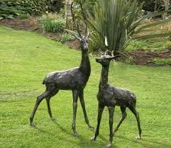 This is one of the best large outdoor solar lanterns in 2020. Two Extra Large Deer Garden Ornament Set Gardensite Co Uk