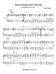 We've known each other for so long. Never Gonna Give You Up Sheet Music Rick Astley Sheetmusic Free Com
