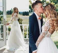 Ad Ebay Cheap Simple Wedding Dresses Country Bridal Gowns A Line Long Sleeves App Simple Wedding Dress Country Country Bridal Gown Wedding Dresses Strapless