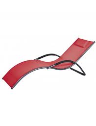 Le modèle brasserie simple en bois. Lot De 2 Bains De Soleil Majorque Rouge Ozalide Bains De Soleil Jardin Concept