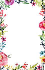Flower Invitation Png Png 1 375 2 125 Pixels Flower Border Free Printable Invitations Templates Flower Invitation