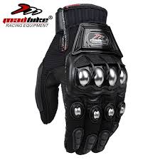 Black And Blue Motorcycle Gloves Madbike Stainless Steel Motorcycle Gloves Black Blue Motocross Gloves Guanti Motorbike Protective Guantes Luvas Para Motorcycle Gloves Bike Gloves Gloves