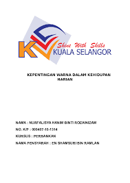 Warna ialah sifat cahaya yang ditentukan oleh panjang gelombang (atau oleh kandungannya sebagai paduan untuk beberapa panjang gelombang). Doc Kepentingan Warna Dalam Kehidupan Harian Budak Dekan Academia Edu