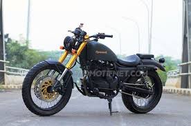 Yamaha scorpio modification refers to the streetfighter, but such an impression on the show because the robot is also the owner of this bike like object similar to a robot. Foto Motor Scorpio Modifikasi