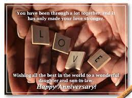 Anniversary Daughter Son In Law Wedding Anniversary Wishes Engagement Message Wedding Anniversary Cards