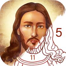 Dibujos cristianos para colorear y pintar. Bible Coloring Colorea Por Numero Juego Aplicaciones En Google Play