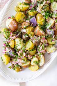 No Mayo Vegan Potato Salad This Savory Vegan Recipe Vegan Summer Recipes Vegetarian Recipes Vegan Potato Salads