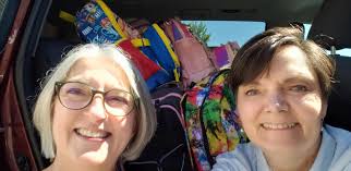 So great to work with Wendi Moore at Abode Services! Thank you to the many  folks who contributed to the Backpack Blessings project this year to  provide school supplies for families in