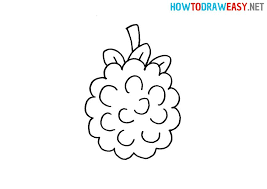 How To Draw An Easy Blackberry | Elementary Drawing, Easy Drawings For  Kids, Fruits Drawing