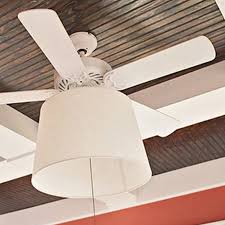 In addition to our selection of elegant lighting options, menards® has all the lighting hardware and accessories and replacement glass and shades you need to repair. Add A Drum Shade To A Ceiling Fan In Minutes From Thrifty Decor Chick