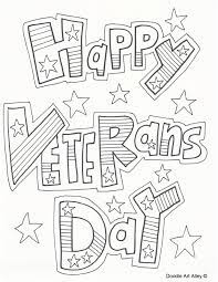 Coloring is also a great way to keep the kids busy and engaged, and provide some quiet time for everyone. Veterans Day Coloring Pages Doodle Art Alley