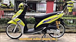 Cuma nutup striping asli (tidak full body) biasa = rp. Modifikasi Sultan Mio J Full Thailook Glowing Parah Youtube