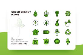 Download Green Energy Icon Pack Graphic By Goodware Std Creative Fabrica PSD Mockup Templates