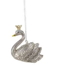 The cutest reindeer, snowman and christmas tree ornamnets that the kids can make. Glass Christmas Ornament Crowned Swan