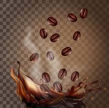 Realistic Coffee Beans Falling With Coffee Splash Delicious Stylish Nutrition Png And Vector With Transparent Background For Free Download Coffee Beans Coffee Beans Photography Coffee Png