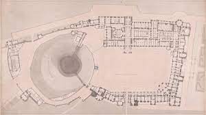 Spectacular windsor castle has long been the summer residence of british royals. Windsor Castle Berkshire Plan At Ground Level Studio Of Sir Jeffry Wyatville 1766 1840 British Google Arts Culture