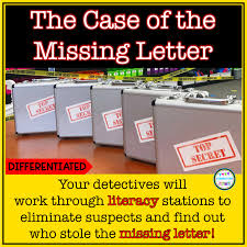 Alphabet mystery by audrey wood, is the mystery of where the letter x has gone. The Case Of The Missing Letter Alphabet Mystery Literacy Centers Room Transformation Kinderbrations