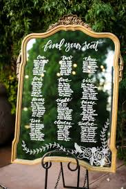 Gold Mirror Seating Chart Glass Seating Chart At Franciscan
