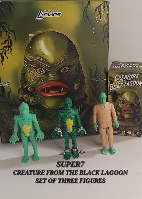 Creature From The Black Lagoon SUPER7 Blind Box 4" Figure LOOSE SET of 3