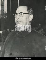 Italian-born American gangster and mafia mobster Thomas Eboli (left), USA  1950s Stock Photo