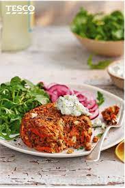 Carrot Feta Burger Recipe Vegetarian Recipes Tesco Real Food Recipe Vegetarian Recipes Healthy Veggie Burgers Recipe Feta Burger Recipe