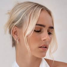 Silver Huggie Hoop Earrings