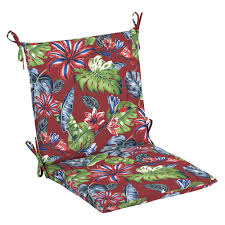 Get free shipping on qualified seat pad outdoor chair cushions or buy online pick up in store today in the outdoors department. Hampton Bay Belcourt 20 In X 20 In Ruby Tropical Outdoor Mid Back Dining Chair Cushion Tj06651b 9d6 The Home Depot Outdoor Chair Cushions Diy Hampton Bay Diy Chair Cushions