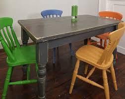 See more ideas about dining, painted kitchen tables, kitchen table makeover. Shabby Chic Multi Coloured Dining Table With 4 Chairs Dining Room Makeover Shabby Chic Dining Shabby Chic Furniture