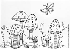 Ausmalbilder für kreidemaler am fenster : Toadstool Coloring Pages For Adultscoloring Sheets The Green Dragonfly Blumen Malen Strichzeichnung Kreidemalerei