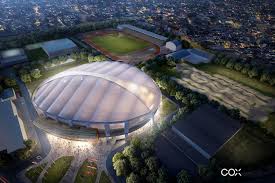 Stasiun ini memiliki wesel untuk memindahkan posisi kereta lrt yang semula berada di sebelah kanan menjadi sebelah kiri atau sebaliknya dari sebelah kiri menjadi sebelah kanan. Cox Architecture Design Pre Manufactured Velodrome For 2018 Asia Games Architecture And Design News Cladglobal Com