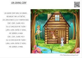 La Maternelle De Laurene Paroles Un Grand Cerf En 2020 La Maternelle De Laurene Cerf Chanson Enfantine