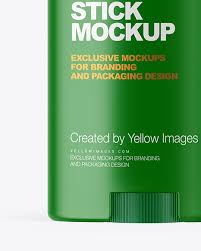 Matte Plastic Deodorant Stick Mockup In Bottle Mockups On Yellow Images Object Mockups