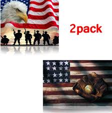 Softball and baseball fans, athletes, baseball players, baseball all stars. Diy 5d Diamond Painting Patriotic Military Kits For Adults Full Drill Embroidery Pictures Arts Crafts For Home Wall Decor 2 Packs By Bemaystar Eagle American Flag Baseball Buy Online In Antigua And Barbuda At