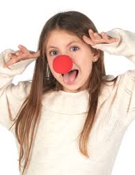 Naso Da Clown In Gomma Rossa Con Suono