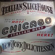 Tony S Pizza Interior Signage By Daemonsquire Via Flickr Lettering Design Lettering Typography Letters