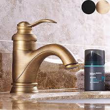 Bathroom faucet brass matte black centerset 1 handle |. Bathroom Sink Faucet Floor Standing Antique Brass Antique Copper Centerset Single Handle One Holebath Taps 7333569 2021 68 74