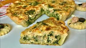 كيش او تارت مالحه بالتن و السبناخ quiche au thon et epinards sweet corner breakfast food