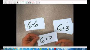 How we use the multiplication flashcards. How To Learn Your Math Facts Using Flash Cards Youtube
