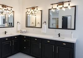I place the sconce at 2 1/2 from mirror max is 3 so the mirror get all the light it can. Ask A Designer How To Space Bathroom Mirror And Sconces The Bathtubber