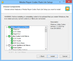 A new version of the codec pack has been released. Download Media Player Codec Pack Lite 4 5 7