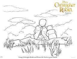 Print one or print them all! Disney S Christopher Robin Coloring Pages Chip And Company