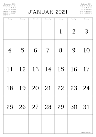 Als jahresübersicht im taschenkalender, als bürokalender für die schreibunterlage oder an die wand gepinnt zum einsatz kommen und erleichtern somit ihre. Kalender Und Planer Zum Drucken Von Januar 2021 A4 A3 In Pdf Und Png 7calendar