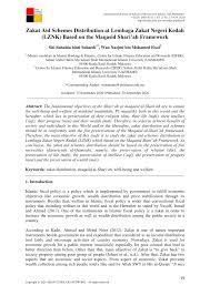 Bantuan awal ipt lembaga zakat negeri kedah. Pdf Zakat Aid Schemes Distribution At Lembaga Zakat Negeri Kedah Lznk Based On The Maqasid Shari Ah Framework