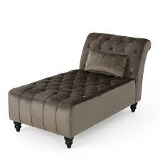 Maybe you would like to learn more about one of these? Rubie New Velvet Chaise Lounge Gray Christopher Knight Home Target