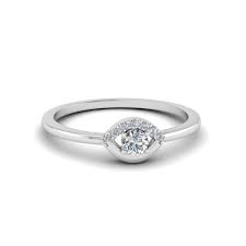 Known for its versatility and classic color, white gold diamond rings for women can come in a multitude of styles including vintage, halo, spiral and more. Small Diamond Promise Ring For Her In 18k White Gold Fascinating Diamonds