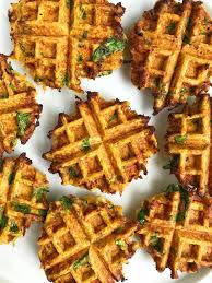 Savory Paleo Veggie Breakfast Waffles Vegetarian Gf