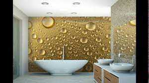 Decorate a bath area with these beautiful classic and modern wallcoverings. Modern Wallpaper Designs For Bathroom Youtube